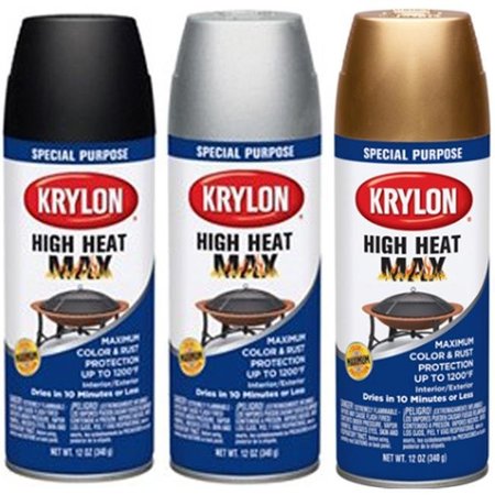 Krylon Krylon K01608000 12 oz Aluminum High Heat Max Spray Paint K01608000
